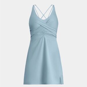 Knix Light Blue studio V neck dress size large